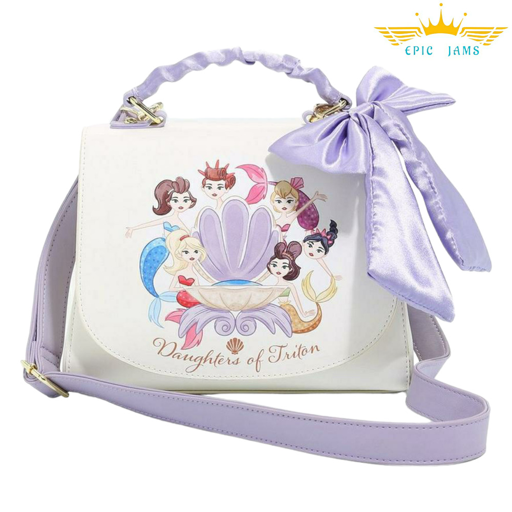 Loungefly Disney The Little Mermaid Daughters of Triton Handbag New